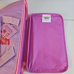 Trader Joe’s 2026 Mini Insulated Tote Floral violet with pink zipper