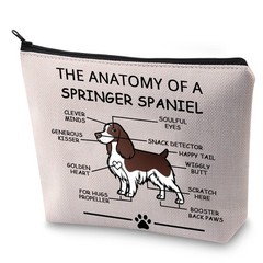 LEVLO Funny Springer Dog Lovers Gifts The Anatomy of A Spaniel