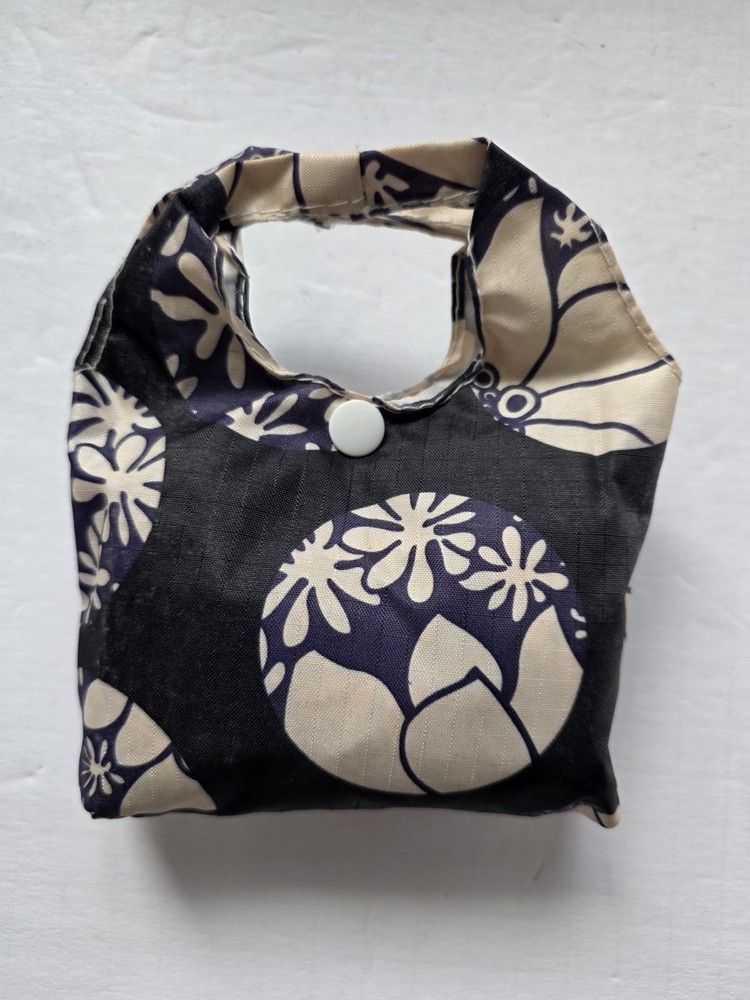 Reusable Nylon Pouch Tote with Handles Foldable Heavy-Duty Shopping Bag Japan