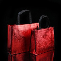 Foldable Laser Shopping Bag Reusable Waterproof Fabric Non-woven Bag Unisex