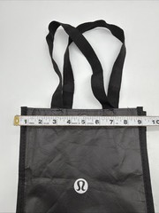 Lululemon Reusable Shopping Small Tote Bag Handle – Black & White Logo.