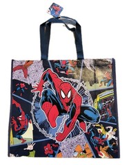 Marvel Spiderman X-Large Blue Reusable Shopping Gift Bag with Handle🆕Free Ship!