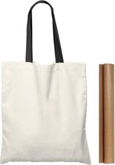 5 Pack 15” X 16” Natural Cotton Tote Bags Lightweight Blank Bulk Cloth Bags