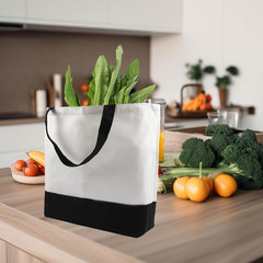 10 Pack Sublimation Tote Bags Polyester Blank Canvas DIY Craft Bags