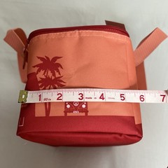 Trader Joes Mini Insulated Bag Peach Lunch Snacks Drinks New