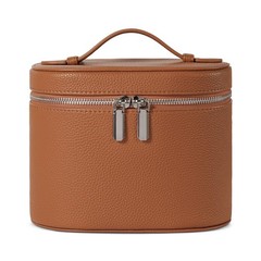 honitty Makeup Bag, Travel Make up Case M(7.6*5.5*6 in), brown(7.6*5.5*6 in)