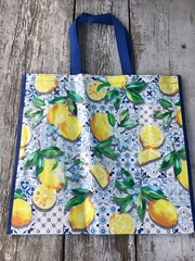 NEW TJX Shopping Bag Yummy🍋 LEMONS 🍋 Reusable Travel Tote 🐚