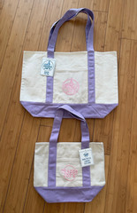 Trader Joe’s LARGE AND MINI Lavender Purple Canvas Tote Bag NEW | US STOCK