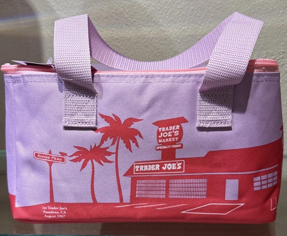 1 Trader Joe’s 2026 Mini Insulated Tote Bag-Lavender