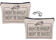 Lacosu Might Be Makeup Snacks Funny Bag Cosmetic Multicolor