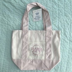 Trader Joe’s Striped Mini Canvas Tote Bag 4-Pack Reusable Multicolor SKU 84312