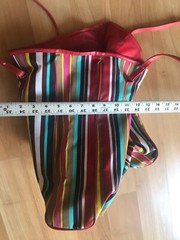 Pre-Owned Lancome Multi- Striped Reusable Tote / Beach / Book / Shopping Bag