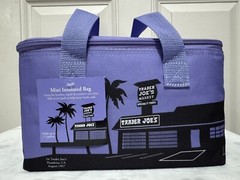 Trader Joe’s Valentines Day Mini Insulated Tote Bag- Bundle Lavender / Pink
