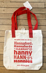 Hannaford Shopping Cloth Tote Bag Supermarket New England Phrases Maine Reusable