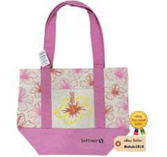 Safeway Exclusive: Hawaii Inspired Pink Hibiscus Mini Canvas Tote Bag