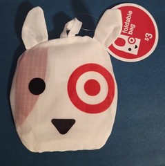 Target Bullseye Dog Reusable Foldable Bag Shoulder TikTok Viral 2024 16 x 20 NWT