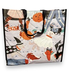 2x Dogs In Halloween Costumes Reusable Bag Tote Shopper TJ Maxx Set Of 2 NEW