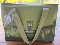 Trader Joe’s Insulated Reusable tote Bag 8 Ga Olive Green NEW RELEASE LIMITED!!