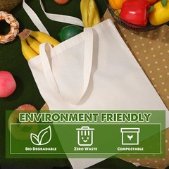 Reginary 36 Pack Canvas Tote Bags Blank Plain Canvas Bag Lightweight Reusable…