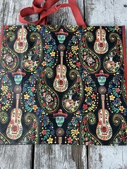 TJ MAXX Sugar Skulls Dia De Los Muertos Large Reusable Shopping Bag Eco Friendly