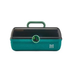 Caboodles On-The-Go Girl Makeup Box, Wicked: For Good Black Green Sparkle