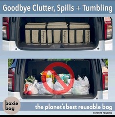 Reusable Grocery Bag (Single) – Durable Shopping Bag Box Insulated Foldable