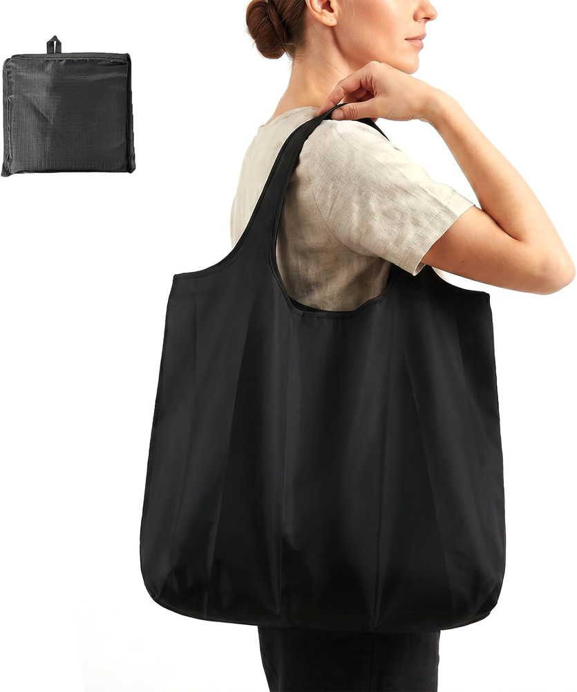 Washable Large Foldable Shopping Bag, Waterproof Reusable Grocery Bag Holder,for