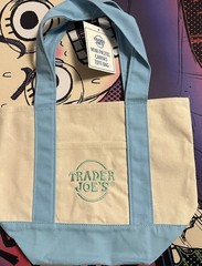 Trader Joe’s Mini Pastel Canvas Tote Bag Set Of 4 Colors Limited (New With Tag)