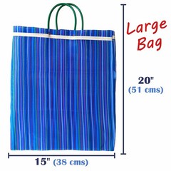 Pack Set of 3 Large Mexican Mercado Tote Bags (Bolsas de Mercado/Bolsa Mandad…