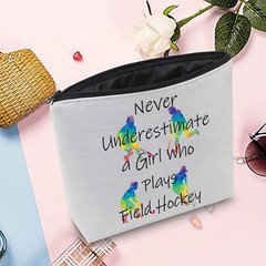 MEIKIUP Hockey Player Gifts Field One Size, Girl Bag