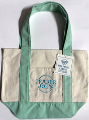 ✳️ Trader Joe’s foldable Mini Size Canvas Tote Bags pretty Total 3sets + 1 free