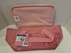 NWT Trader Joe’s Mini Insulated Cooler Bag Pink 1.5 Gallon Tote Brand New!