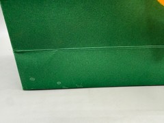 AUTHENTIC GOYARD PARIS SMALL PAPER SHOPPING GIFT BAG GREEN YELLOW HANDLES