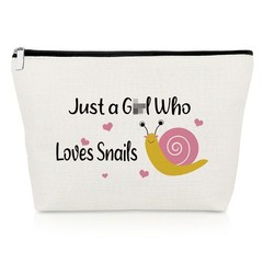 Gevody Snail Gifts for Woman Makeup Bag 10 x 6.7 inches,