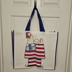Peanuts Snoopy Stars Stripes Patriotic Reusable Tote Bag