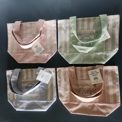 Trader Joes Mini Totes 2026 Set Of Four-Green, Brown, Blue, Pink