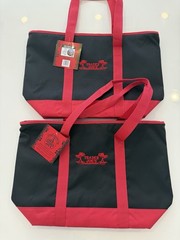 Trader Joe’s Reusable Insulated Cooler Tote Bag Rare Red and Black NWT 2 Pack