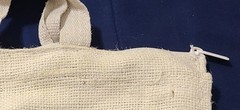 Goya Basmati Rice Burlap Tote Bag Reusable Market Eco Farmhouse Boho Zipper GUC