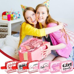 Shinylin 12 Pcs Galentines Day 7 X 5.5 X 1.7 Inches, pink, red and black