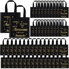 50 Pcs Thank You Gift Bags with Handles Bulk Reusable Non Woven Appreciation …
