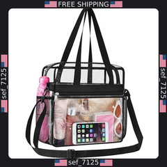 Oraben Stadium Approved Clear Tote Bag – 12x6x12 for Work & Sports Events
