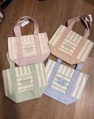 Trader Joe’s Striped Reusable Tote Bags Multicolor 4-Pack 13in x 10in