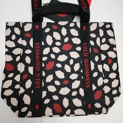 Waitrose Lulu Guinness Lips Tote Bag Love Black White Red 2024 John Lewis New