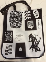 Lululemon Medium Reusable Shopping Tote Lunch Bag Yoga New 2026 Edition