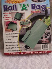 Roll A Bag Foldable Wheeled Shopping Tote Cart