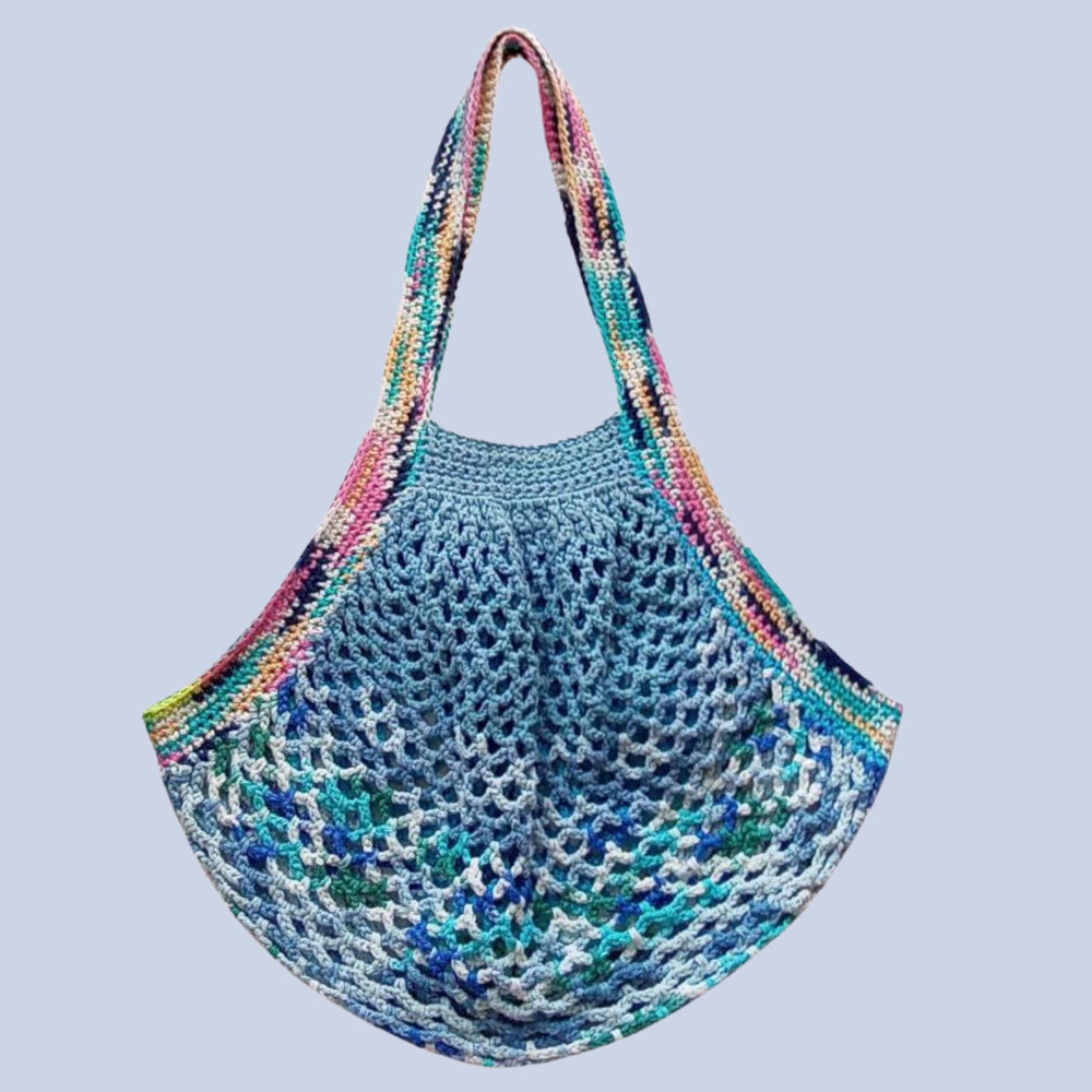 Grocery Woven Reusable Mesh Cotton Shopping Bag, Fruit Tote Net, gifts for mom