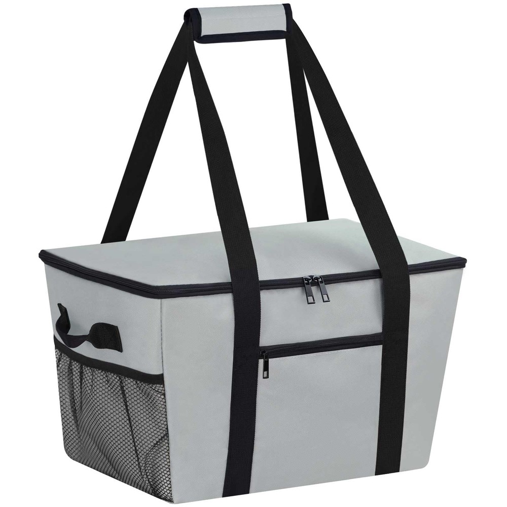 Reusable Grocery Bag – Expandable Insulated Cooler Bag with Bottom Board, Col…