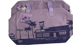 2 New Trader Joe’s 8 Gallon Purple Reusable Insulated Cooler Bag Large