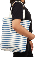 Canvas Tote Bag Set – Durable Polycotton Fabric Grocery Bag – Foldable R
