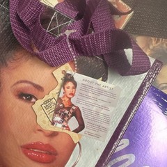 H-E-B Selena Foldable Reusable Shopping Bag Purple Plastic Contemporary Tote